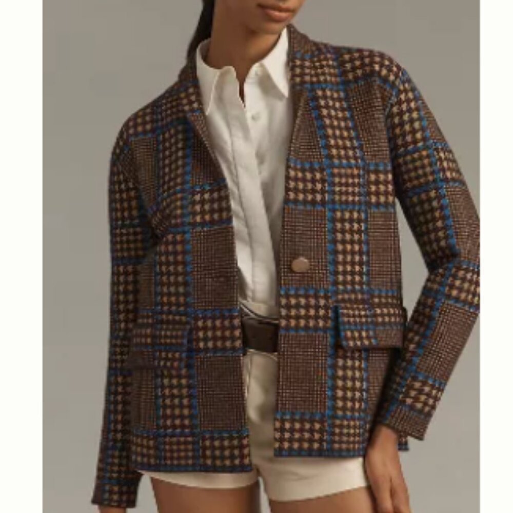 Anthropologie NVLT Knit Relaxed Blazer